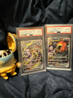 Pokémon - 2022 CHARIZARD VS MEWTWO VSTAR PSA 10 Edisi Spesial SWSH Kondisi Mulus Rating PSA 10