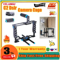 YELANGU C2 Photographic Aluminum Alloy Handheld Dslr Camera Cage For Canon/nikon/sony 5d/600d/d610d/700d Camera