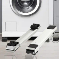Washer Dryer Base Adjustable Heavy Duty Appliance Rollers for Washing Machine Dryer Furniture Extendable Base with for Easy