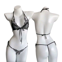 SETELAN SET BRA + CD HOT BORDIR BUNGA PAKAIAN DALAM WANITA F95 Tidur Lingerie Bh Motif