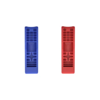 Hot TTKK 2Pcs Silicone Case Remote Control Protective Cover Suitable For Samsung Tv Bn59 Aa59 Series Remote Control - Blue &amp; Red