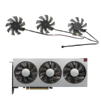 3 FAN New 4PIN FD8015H12S FD7010H12S 75MM suitable for AMD Radeon VII graphics card replacement fan