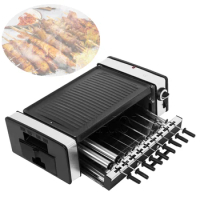 Multi-functional Electric Grill Grill Korean Electric Grill Automatic Rotate Barbecue Machine Non-stick Electric Grill Rotator