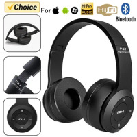 Stereo P47 Headset 5.0 Bluetooth Headset Folding Series Wireless Sports Game Headset for HuaWei XiaoMi Expansion head beam