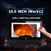 Newest 10.6 INCH 4GB RAM 64GB ROM Iwork 11 Windows 10 tablet PC Intel Cherry-Trail X5 Z8300 Quad Core 1.44-1.84GHz