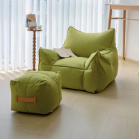 Green Cheap Bean Bag Sofa Lazy Cute Kids Single Bean Bag Sofa Bedroom Recliner Salas Y Sofas Muebles Ofertas Salon Furniture