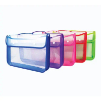 Map Plastik Kancing 2 Jaring Folio/ School Bag / Kantor & Sekolah