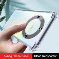 Transparent Airbag Phone Case for Honor X9 X9a X9b 4G 5G Shockproof Original Silicone Soft Crystal Clear Back Cover Luxury Funda
