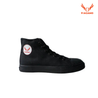 SEPATU HAGAMO ORION HIGH BLACKWHITE ORIGINAL UNISEX - SNEAKERS CASUAL