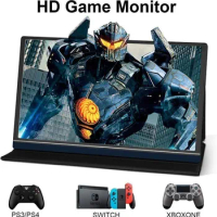 Portable Monitor 15.6 Inch FHD 1920x1080 IPS Screen HDR Gaming Computer Display for Laptop PC MAC Phone X