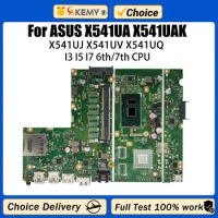 AKEMY X541UA X541UAK Laptop Motherboard I3 I5 I7 6th/7th Gen CPU for ASUS X541UJ X541UV X541UVK X541UQ X541U Notebook Mainboard