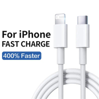 PD 20W Type C Fast Charging Cable For iPhone 14 13 Pro Max 12 11 XRXS MAX iPad AirPods Quick Charger