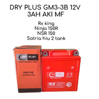 DRY PLUS GM3-3B 12V 3AH MF AKI MOTOR RX KING NSR 150 NINJA 150 R SATRIA HIU 2 TANK LUMBA Motorcycle