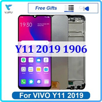 6.35" Original For VIVO Y11 2019 1906 LCD Display Touch Screen Digitizer Assembly Replacement Mobile Phone Repair 100% Tested