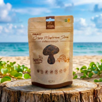 ขาเห็ดอบกรอบภูเก็ต (Vegan Phuket Crispy Mushroom Stems) ปริมาณ 50 กรัม
