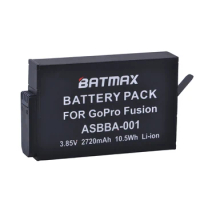 Batmax 1pc 2720mAh Battery for Gopro ASBBA001 Battery and Gopro Fusion 360-Degree Action Camera