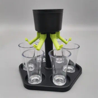 Hexagonal Liquor Dispenser Plastic Shot Glass Dispenser Alcohol Wine Dispenser for Parties