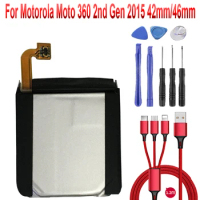 Battery for Motorola Moto 360 2nd Gen 2015 42mm FW3S Smart Watch 360S / FW3L 2nd Gen 46mm Accumulator