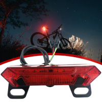 Electric Bicycle Rear Light Waterproof E-bike Tail Light DC 36-60V LED Electric Bike Warning Light Safety Warning Bicycle Light