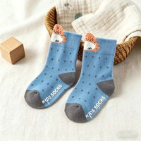 OEM SK-P378 Kaos Kaki Anak Animal Sock 3D Kaus kaki Panjang Cute Karakter Hewan Anti Slip Bayi Unise