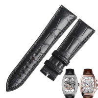 WENTULA watchbands for Franck Muller FM8880SC alligator skin /crocodile grain watch band