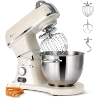 ZACME 8.4QT Commercial Stand Mixer 800W with NSF Certified and Aluminum die casting, Kitchen Electric Mixer Metal Food Mixer