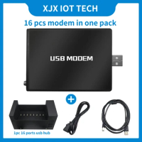 XJX Factory New 16 Ports 4G LTE EC21-A US 4G Network Bulk sms modem pool