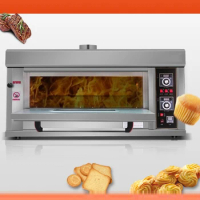 Commercial Gas Oven Liquefied Gas Single-layer Double-pan Baking Large Oven 99min Timing Function Kitchen Appliances