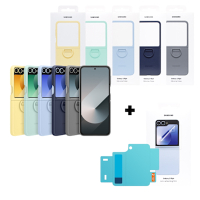 【贈原廠保護貼】SAMSUNG Galaxy Z Flip6 原廠矽膠薄型保護殼 - 附指環扣 (EF-PF741)