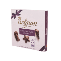 【比利時The Belgian】經典貝殼夾心黑巧克力禮盒250g