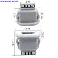 100Pcs USB Type C Connector Female Type-C With card buckle 5pin 3A High Current Fast Charging Jack Port USB-C Charger Plug