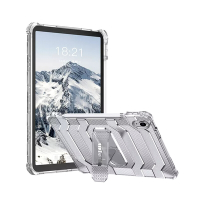 wlons探索者 2025 iPad 11代/2022 iPad 10代 共用 軍規抗摔耐撞支架保護殼 含筆槽(冰霧透)