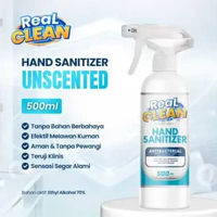 Real Clean Hand Sanitizer Cair 500 ml Non Aroma Handsanitizer Spray