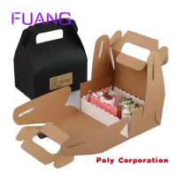 Custom Wholesale Custom Printed Recycled Food Grade Kraft Take Away Fried Chicken Paper Mousse Cake Box Food Packaging Box Cart