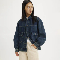 【LEVIS】Made & Crafted LMC 女款 TYPE II 二代寬鬆牛仔外套 熱賣單品 A2112-0009