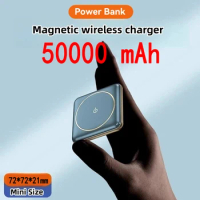 Mini 50000mAh Magnetic Power Bank Wireless Charger External Battery Fast Charging Powerbank For iPhone 14 13 12 Series Xiaomi