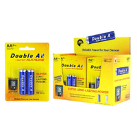 DOUBLE A ถ่านอัลคาไลน์ 1.5V ขนาด AA (แพ็ค 2 ก้อน)