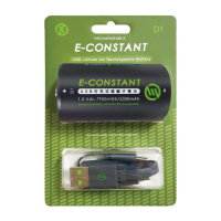 【恆旭】免充電座鋰離子充電電池-1號電池(環保快充/E-CONSTANT/TYPE-C)