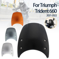 Motorcycle Front Windshield For Trident 660 Trident660 2021 2022 Headlight Fairing Wind Screen Deflector