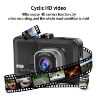 3 Inch Dash Cam Car 4K DVR Video Recorder HD 1080P Cycle Recording Night Wide Angle Car Recorders Auto Video Registrar Dash Cam
