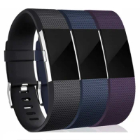 Compatible with Fitbit Charge 2 bracelet silicone 3-pack