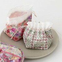 手作森林 日本品牌 HOBBYRA HOBBYRE 十字繡 玫瑰 束口袋  刺繡材料包 日本製 日本材料包
