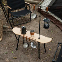 Folding Camping Skateboard Style Table With Light Stand Hook Picnic Table Camping Table Outdoor Skateboard Desk For Camping