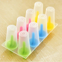 1PC 8Pcs Tube Ice Cream Popsicle Molds Cooking Tools Rectangle Shaped Reusable DIY Frozen Ice Cream Pop Baking Moulds KB 1369