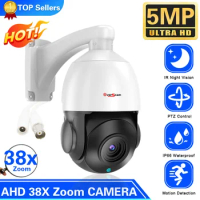 5MP Infrared Led Outdoor AHD PTZ 38X Zoom Auto Focus Lens 6in1 AHD CVI TVI CCTV PTZ Speed Dome Security IR 150M HD PTZ Camera
