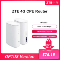 ZTE Unlocked MF289D WiFi Router LTE CAT12/13 Wireless Network Signal Repeater Dual-Frequency 600Mbps Modem 4G WiFi Sim Card