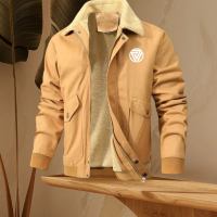 Jaket Pria Dewasa Vodium Sherva Bulu Parka Formal Tebal Casual Blazer Kerja Keren los varsity jasket