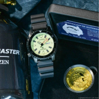 【CITIZEN 星辰】夜光深潛 限量 PROMASTER 鋼鐵河豚EX Plus 潛水機械錶(NY0138-14X)