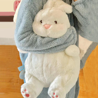 可愛慵懶大白兔抱枕治愈系兔子毛絨玩具公仔床上睡覺布娃娃禮物女 「四季小屋」