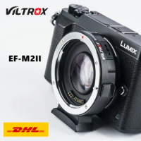 Viltrox EF-M2 II 0.71x Booster Focal Reducer Adapter Auto-focus for Canon EF mount lens to M43 camera GH5 GH4 GF7GK GX7 E-M5 II